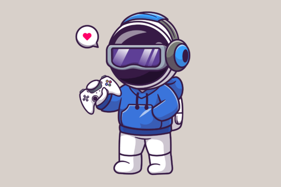 Cute Astronaut VR: Playful Graphics for Brand Illustrations