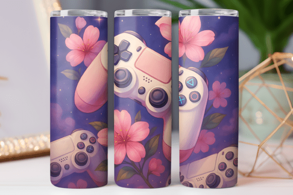 Flower Gaming Tumbler Wrap: Free Graphics Review