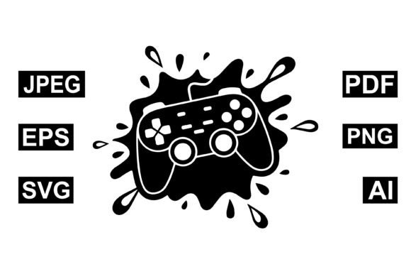 Gaming Controller Splash Icon Art: Graphics & Icons Review