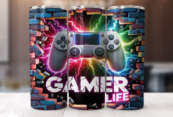 Gaming Controller Wrap: Bold Graphics for Tumbler Wraps