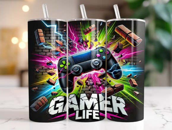 Gaming Controller Wrap: Bold Graphics for Tumbler Wraps