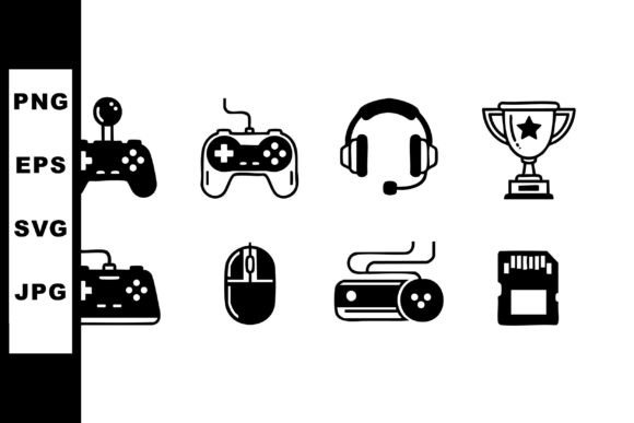 Gaming Icons Set: A Designer's Review for Embroidery