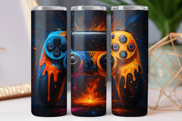 Gaming Tumbler Wrap 20oz Skinny Art Review