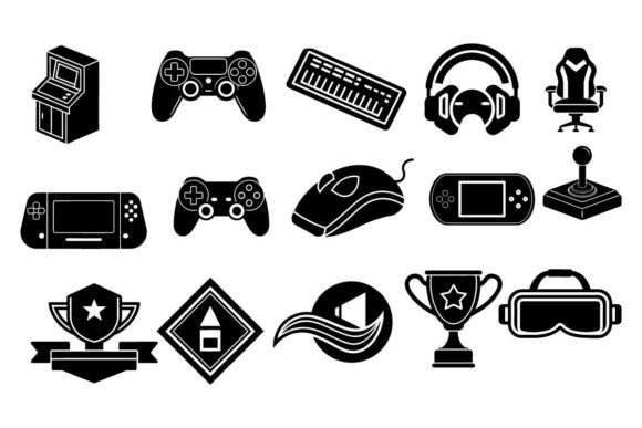Gaming Vector Icons: Graphics & Illustrations