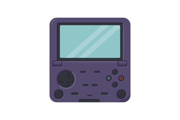 Retro Handheld Gaming Console Graphics & Illustrations