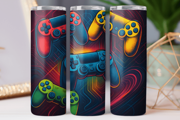 Review: Controller Gaming Tumbler Wrap 20oz Png for Stitchers