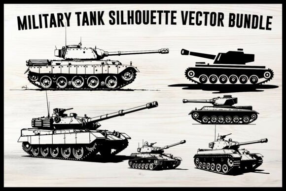 Review: Military Tank Silhouette Vector Set for Embroidery