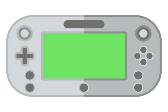 Video Game Console Cartoon Gami Graphics & Illustrations