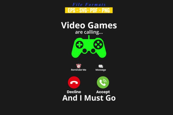 Video Games Calling: Graphics & Print Templates